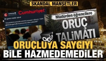 Oru&ccedil;luya saygıyı bile hazmedemediler... ODA TV ve Cumhuriyet'ten skandal manşetler