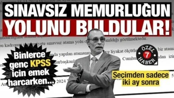 Oyuncu başkanın belediyesinde tiyatro gibi atama! Memuriyete sınavsız giriş kapısı