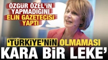 Özgür Özel'in yapmadığını elin gazetecisi yaptı: Türkiye'nin olmaması kara bir leke!