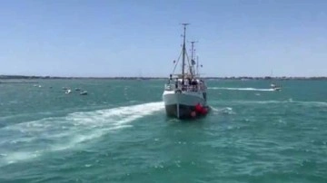 Özgürlük Filosu'nun yeni yardım gemisi 'Handala' İtalya'dan hareket etti