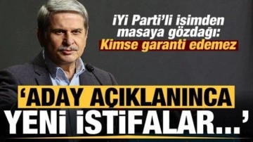 Pa&ccedil;acı'nın istifası sonrası İYİ Parti'den bomba a&ccedil;ıklama: Aday a&ccedil;ıklanınca istifalar...