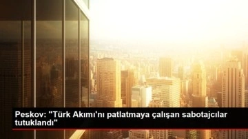 Peskov: "T&uuml;rk Akımı'nı patlatmaya &ccedil;alışan sabotajcılar tutuklandı"