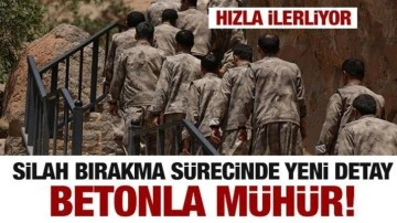 PKK'nın silah bırakmasında yeni gelişme! Betonla mühür...