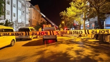 Polatlı'da 5 katlı binada yangın çıktı