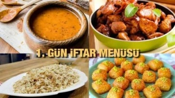 Ramazan ayı iftar men&uuml;leri: 1. G&uuml;n İftar Men&uuml;s&uuml;