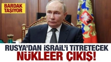 Rusya'dan İsrail'i titretecek nükleer açıklama! Bardak taşıyor...