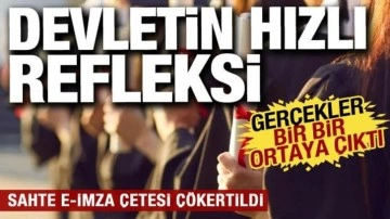 Sahte E-İmza çetesi çökertildi: Sosyal medya iddiaları boşa çıktı!