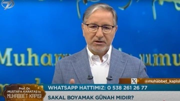 Sakal boyamak günah mıdır? Prof. Dr. Mustafa Karataş hoca cevapladı