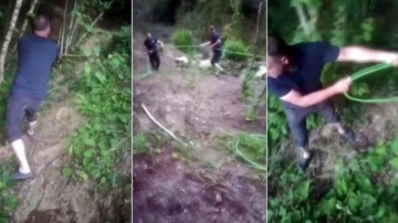 Sakarya'da bunu konuşuyor! Bahçesini sulamak için...