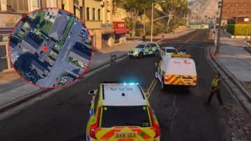 Sanal kovalamaca gerçeğe dönüştü: GTA oyununda polisten kaçarken evine araç girdi!
