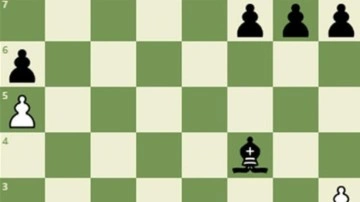 Satran&ccedil; bulmacası #4: Beyaz taşlar ile tek hamlede şah mat yapabilir misin?