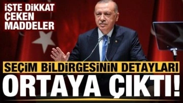 Se&ccedil;im bildirgesinin detayları ortaya &ccedil;ıktı! İşte dikkat &ccedil;eken maddeler