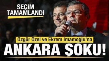 Seçim tamamlandı! Özgür Özel ve Ekrem İmamoğlu'na Ankara şoku!