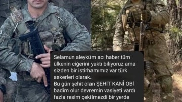 Şehidimizin vasiyeti yürekleri dağladı: Fotoğraflarım her yerde paylaşılsın