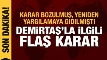 Selahattin Demirtaş'ın yargılandığı "Y&uuml;ksel Kocaman" davasında karar