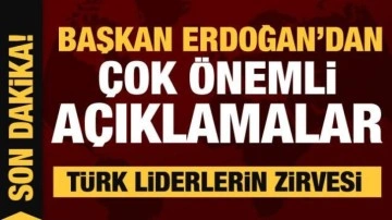 Semerkant'ta T&uuml;rk zirvesi! Erdoğan'dan &ouml;nemli a&ccedil;ıklamalar