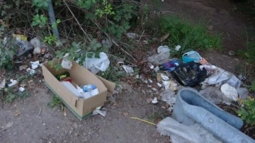 Şile'de rezil görüntü: Poşet poşet çöpleri doğaya atmışlar!