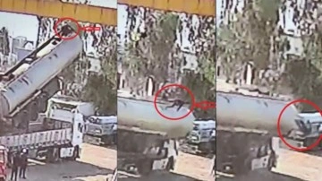 Şırnak'ta tanker değişimi sırasında vinç halatı koptu: 2 yaralı