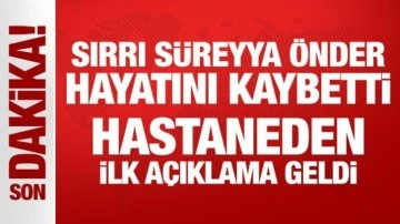 Sırrı Süreyya Önder hayatını kaybetti