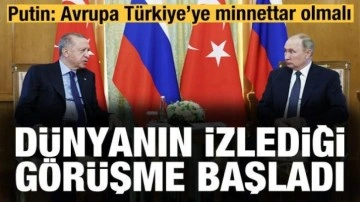 So&ccedil;i'de Erdoğan-Putin g&ouml;r&uuml;şmesi başladı