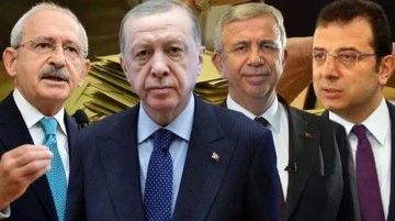 Son ankette Kılı&ccedil;daroğlu, İmamoğlu ve Yavaş, Erdoğan'a rakip oldu! Sadece biri kaybetti
