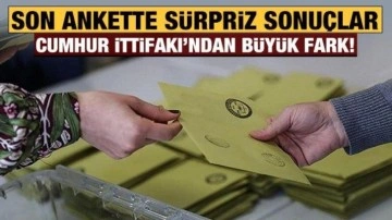 Son ankette s&uuml;rpriz sonu&ccedil;lar: Cumhur İttifakı'nda Millet İttifakı'na fark!