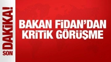 Son Dakika: Bakan Fidan, ABD'li mevkidaşıyla görüştü