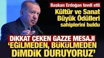 Son Dakika: Başkan Erdoğan tevdi etti: K&uuml;lt&uuml;r ve Sanat B&uuml;y&uuml;k &Ouml;d&uuml;lleri sahiplerini buldu