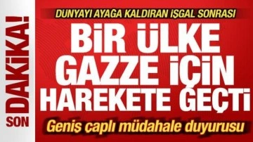 Son dakika: Bir ülke Gazze için harekete geçti! Geniş çaplı müdahale duyurusu
