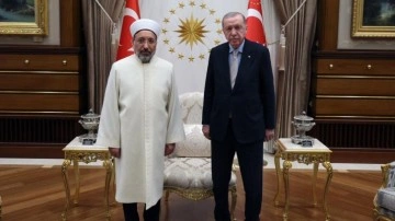 Son dakika: Cumhurbaşkanı Erdoğan, Diyanet İşleri Başkanı Arpaguş'u kabul etti
