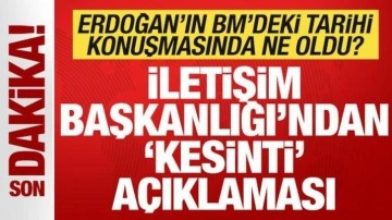 Son dakika: Erdoğan'ın BM'deki tarihi konuşmasında ne oldu? Mikrofonun sesi kapandı