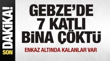 Son dakika: Gebze'de 7 katlı bina çöktü! Enkaz altında kalanlar var