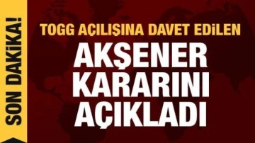 Son dakika haberi: Akşener, TOGG a&ccedil;ılışına katılacak ismi a&ccedil;ıkladı