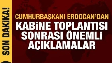 Son dakika haberi: Cumhurbaşkanı Erdoğan, alınan kritik kararları a&ccedil;ıklıyor