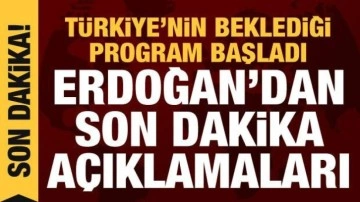 Son dakika haberi: Erdoğan, T&uuml;rkiye Y&uuml;zyılı programında konuşuyor