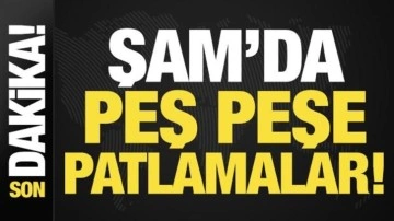 Son dakika haberi: Suriye'nin başkenti Şam'da peş peşpeşe patlamalar