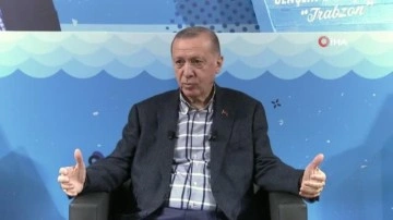 Son dakika haberleri: Cumhurbaşkanı Erdoğan, Trabzon'da gen&ccedil;lerle buluştu