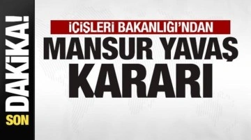 Son dakika:  İçişleri Bakanlığı'ndan Mansur Yavaş kararı