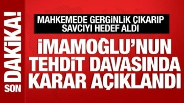Son Dakika: İmamoğlu'nun tehdit davasından aldığı ceza belli oldu