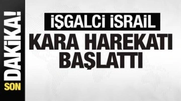 Son dakika: İşgalci İsrail kara harekatı başlattı