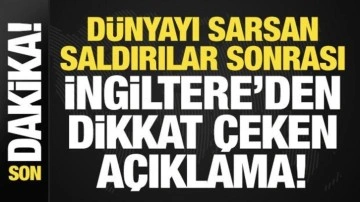 Son dakika: İsrail'in dünyayı ayağa kaldıran sonrası İngiltere'den dikkat çeken açıklama!