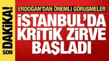 Son dakika: İstanbul'da Akdeniz zirvesi! Erdoğan'dan önemli görüşmeler