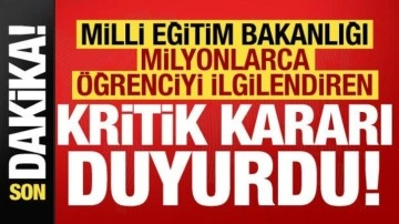 Son dakika: MEB, milyonlarca &ouml;ğrenciyi ilgilendiren ortak sınav kararını duyurdu!