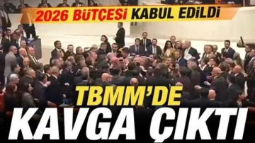 Son dakika: TBMM'de kavga &ccedil;ıktı! 2026 yılı b&uuml;t&ccedil;esi kabul edildi