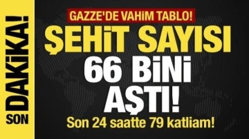 Son dakika... Gazze'de vahim tablo! Şehit sayısı 66 bini aştı!
