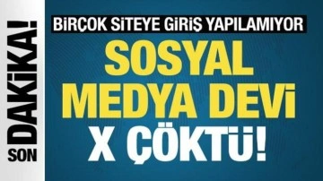Sosyal medya devi X çöktü! Birçok siteye giriş yapılamıyor!