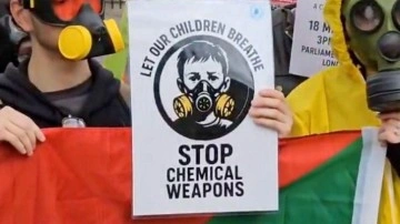 Sudan'da devam eden iç savaşta kimyasal silah kullanımı Londra’da protesto edildi