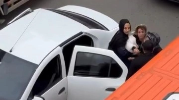 Sultanbeyli'de aracın önünü kesip kadın sürücüyü darbetti