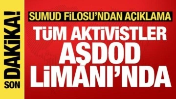 Sumud Filosu'ndan açıklama: Tüm aktivistler Aşdod Limanı'nda