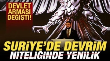 Suriye'de devrim niteliğinde yenilik! Devlet arması değişti